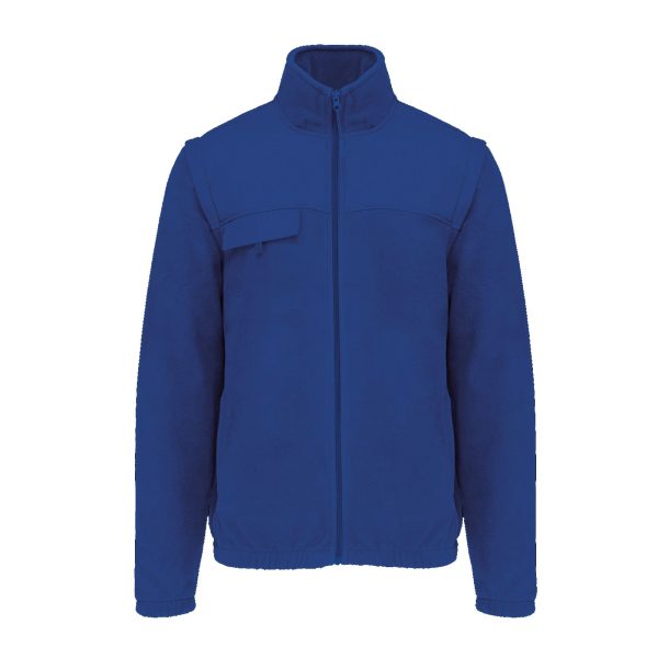 Blauwe fleece jassen bedrukken