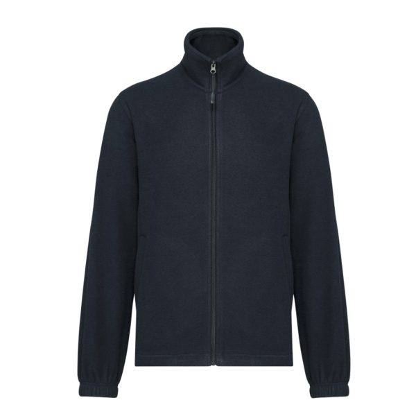 Navy fleece vesten bedrukken