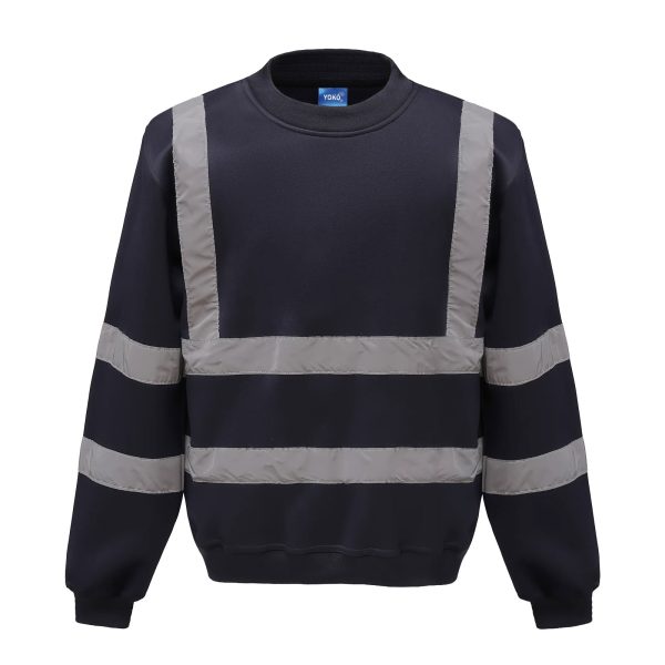 Signalisatie sweaters bedrukken navy